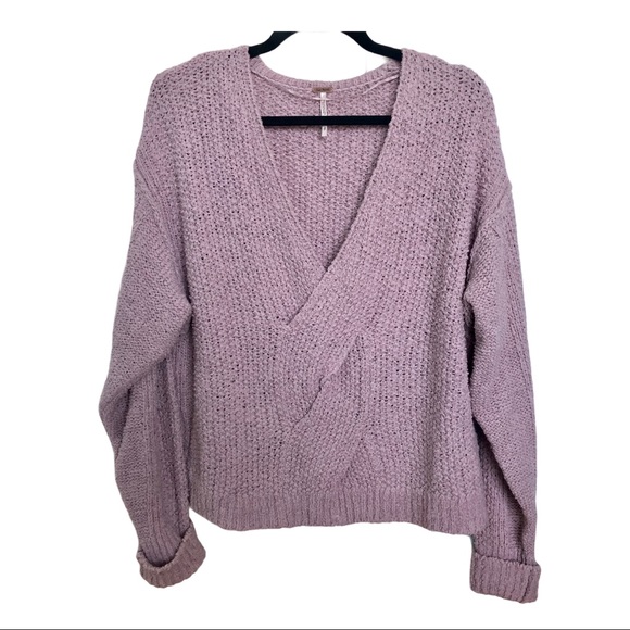 Free People Sweaters - Free People Coco V-Neck Purple Sweater